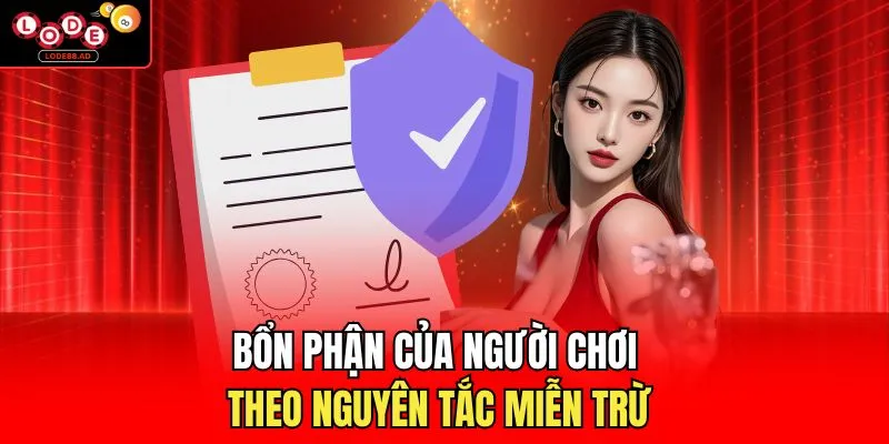 Bổn phận của người chơi theo nguyên tắc miễn trừ